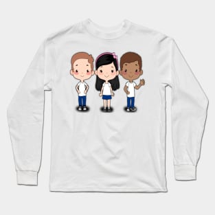 ninos estudiantes Long Sleeve T-Shirt